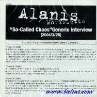 Alanis Morissette, So-Called Chaos, Generic Interview, WEA, PCS-677