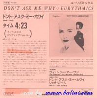 Eurythmics, Dont Ask me Why, Rich Girl, BMG, PRTD-3064