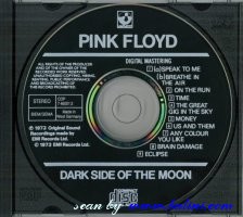 Pink Floyd, The Dark Side of the Moon, EMI, CDP 7 46001 2