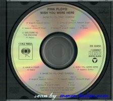 Pink Floyd, Wish You Were Here, CBS, CK 33453