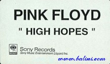 Pink Floyd, High Hopes, Sony, PFHHvhs
