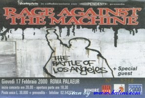 Rage Against the Machine, Roma, , 17-02-2000