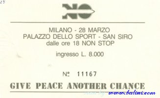 Various Artists, Give peace another chance, Milano, , 28-03-1984