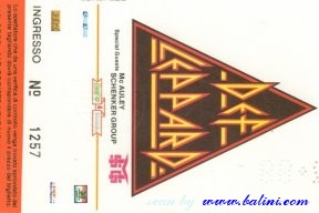 Def Leppard, Milano, , 22-03-1988